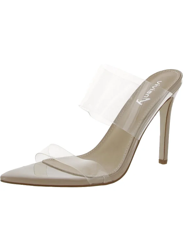 Women's snakeskin - embossed stiletto heel pumps for a bold statementWomens Stiletto Slide