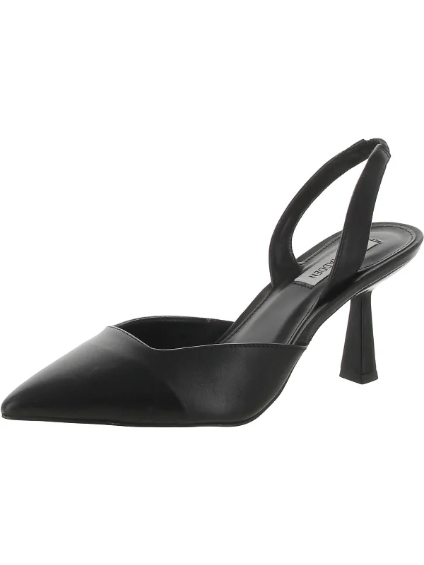 Women's office - appropriate stiletto heel pumps with a low - heel optionWomens Leather Kitten Heels