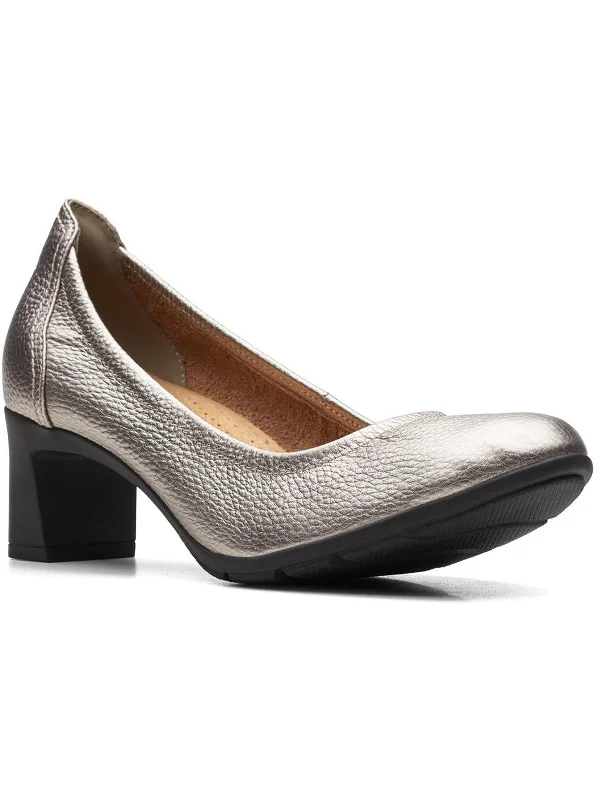 Women's party stiletto heel pumps with a glittery finishNeiley Pearl Womens Leather Slip On Pumps