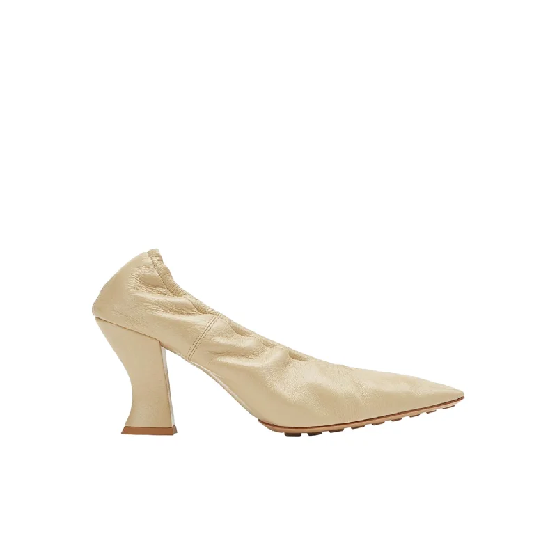 Women's prom stiletto heel pumps in a shimmery fabricBottega Veneta Crushed Leather Pumps