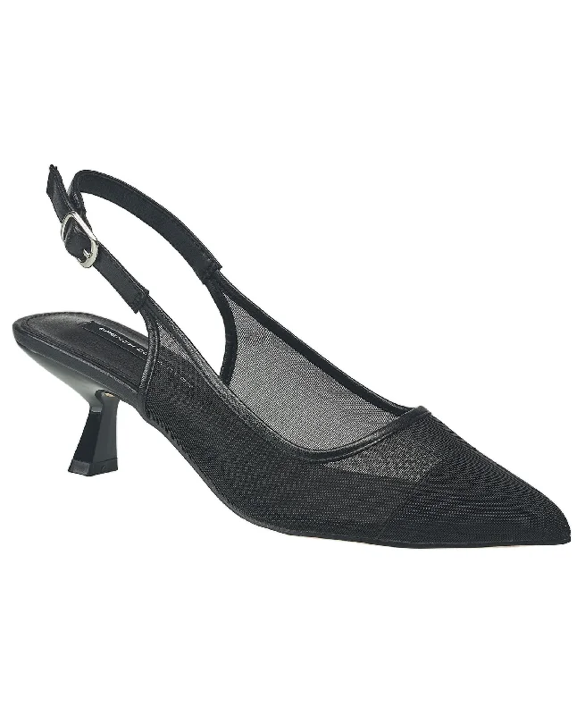 Women's cork - sole stiletto heel pumps for a natural touchFrench Connection Women's Mesh Flare Heel