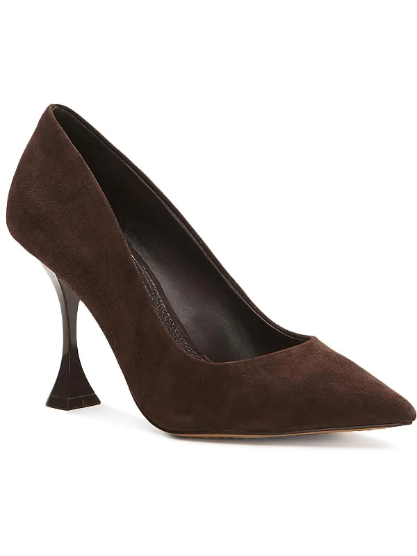 Women's cocktail party stiletto heel pumps with a unique patternKamerna Womens Suede Slip On Pumps