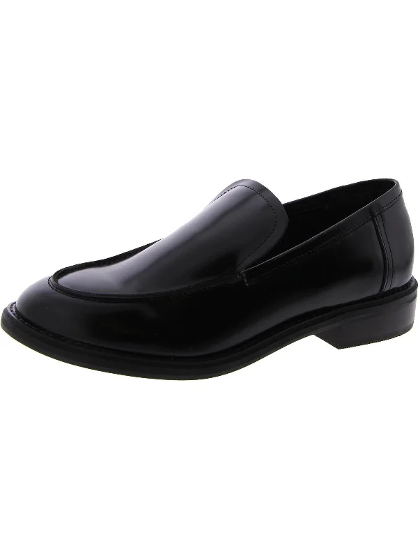 Women's mule - style stiletto heel pumps with a bow accentLarusso Womens Leather Slip On Loafer Heels