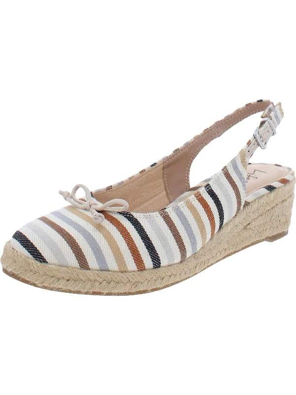 Women's forest green stiletto heel pumps for a nature - inspired lookKeepsake Womens Canvas Wedges Espadrille Heels