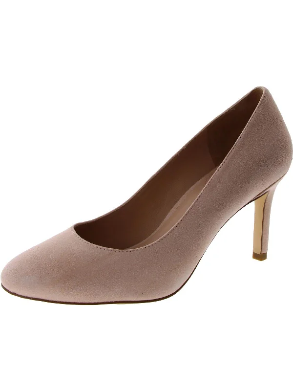 Women's office - appropriate stiletto heel pumps with a low - heel optionGabbie Womens Faux Suede Pumps