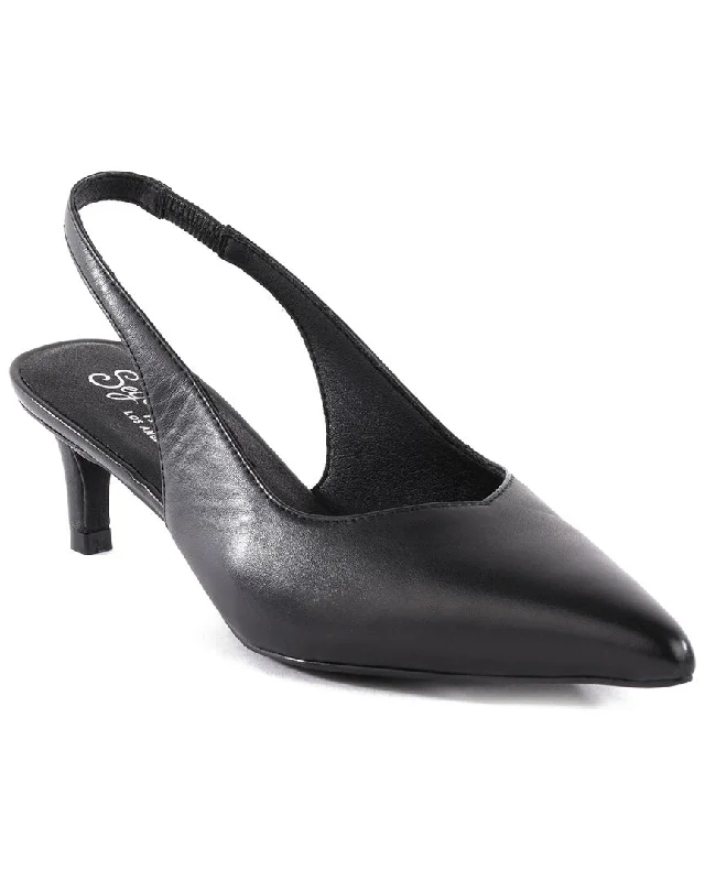 Women's shock - absorbing stiletto heel pumps for all - day wearSeychelles Wyatt Leather Heel