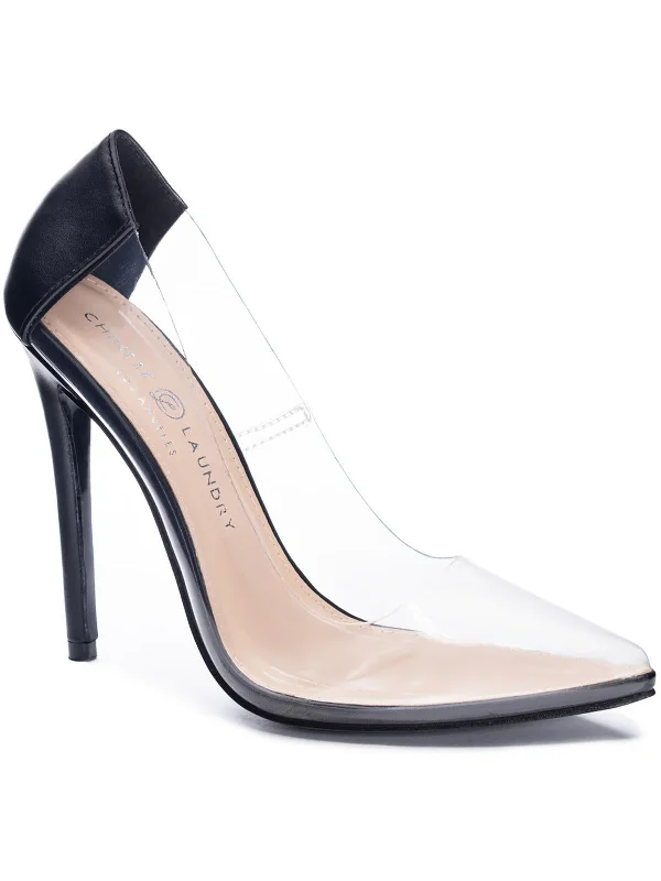 Women's office - appropriate stiletto heel pumps with a low - heel optionWomens Stiletto Slip-On Pumps