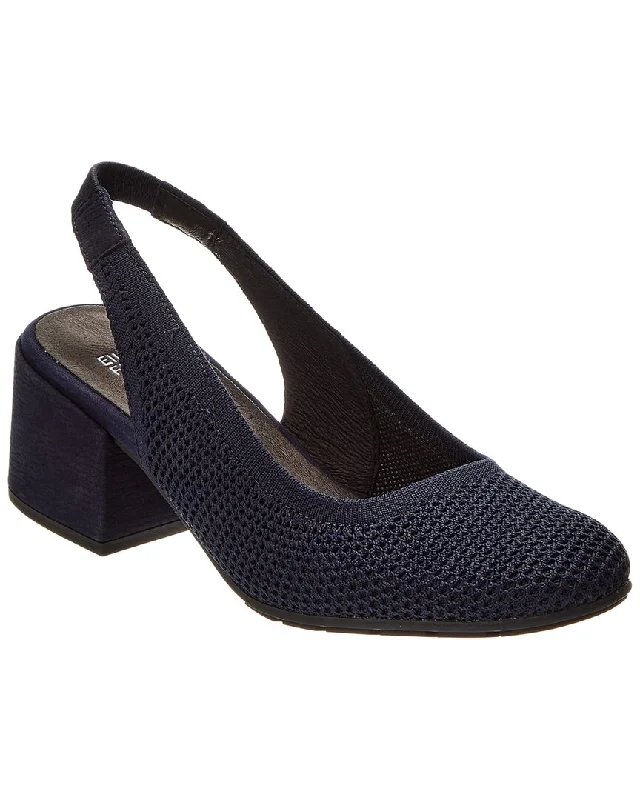 Women's mule - style stiletto heel pumps with a bow accentEILEEN FISHER Yarn Slingback Pump