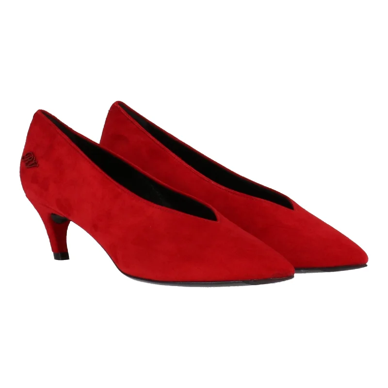 Women's burgundy stiletto heel pumps for a sophisticated appearanceRoger Vivier Womens Ruby Pump