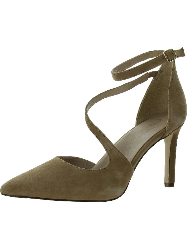 Women's velvet - covered stiletto heel pumps for a luxurious lookAbilyn Womens Suede Pointed Toe Pumps