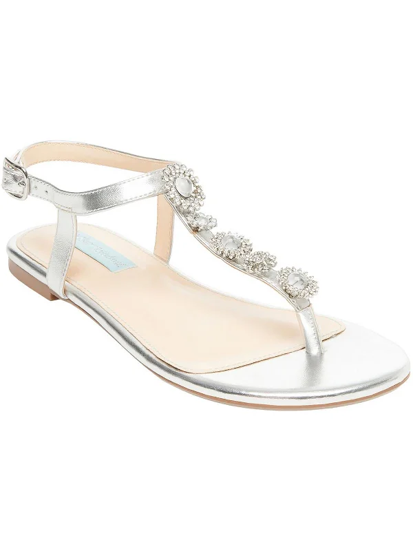 Child - Friendly Women's Sandals with a Secure Buckle in Purple for Moms on the GoAlta Womens Embellished Metallic Ankle Strap