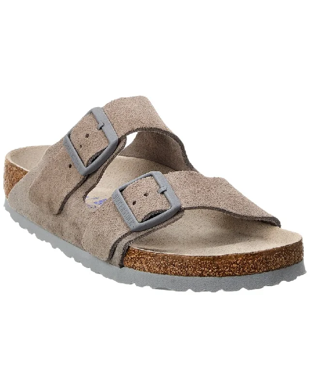 Shock - Absorbing Women's Sandals with a Soft Insole in Black for Active LifestylesBirkenstock Arizona Suede Sandal