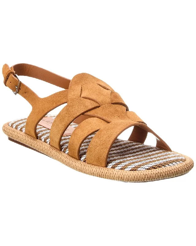 Adjustable Strap Women's Sandals with a Padded Heel in Pink for a Custom FitClergerie Eilis Suede Sandal