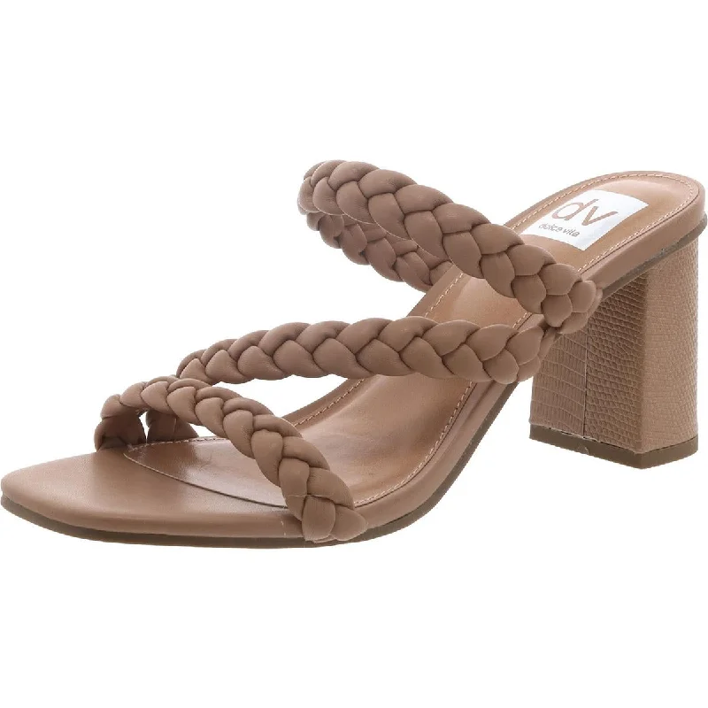 Child - Friendly Women's Sandals with a Secure Buckle in Purple for Moms on the GoDV By Dolce Vita Womens HALLEIGH Braided Lizard Heels