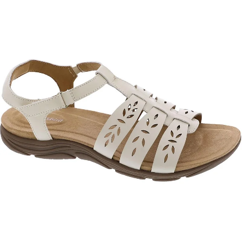 Women's Leather - Strapped Sandals with a Braided Detail in Brown for a Rustic AppealEasy Spirit Womens Luisa 3 Adjustable Open Toe Slingback Sandals