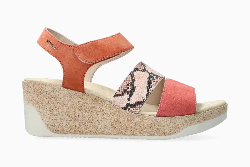 Women's Thong Sandals with a Beaded Design in Multicolor for a Beachy AestheticGianna - Coral