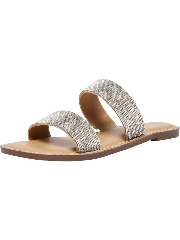 Sustainable Women's Recycled Material Sandals in Beige for Eco - Conscious ShoppersGinnie Womens Flat Sandals