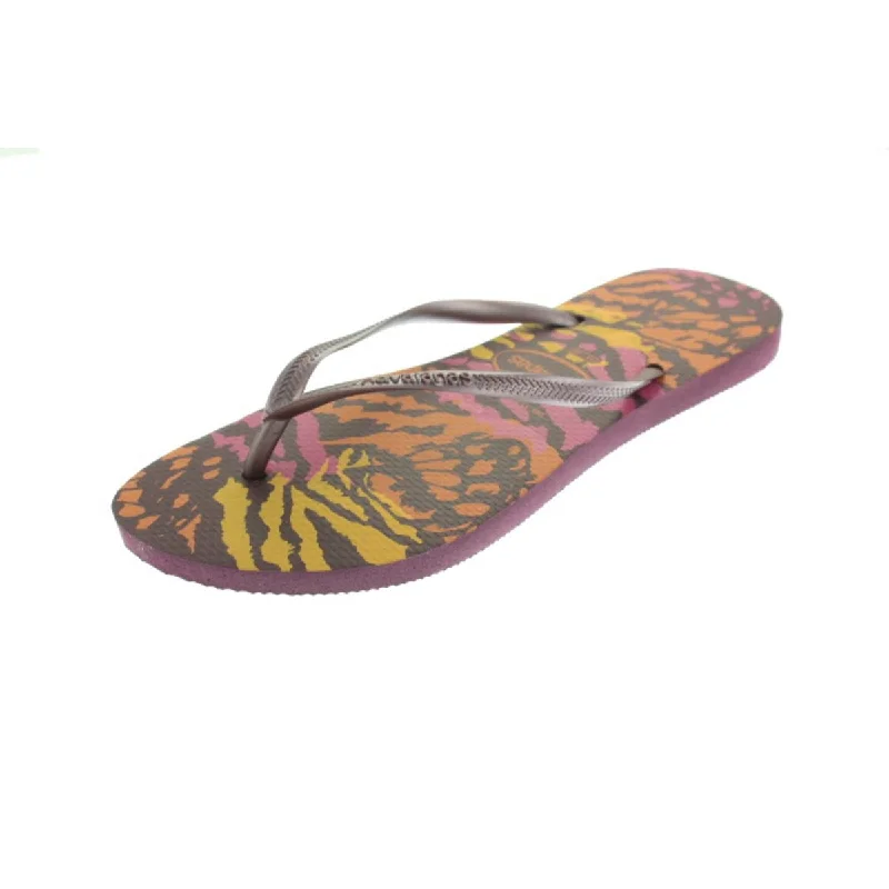 Lightweight Women's Mesh - Paneled Sandals in Yellow for BreathabilityHavaianas Womens Animal Sandals Casual Flip-Flops