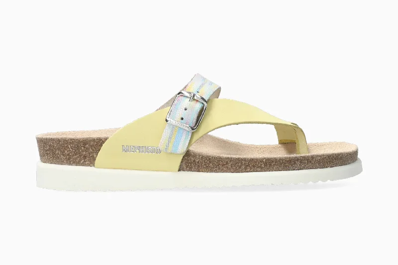 Adjustable Strap Women's Sandals with a Padded Heel in Pink for a Custom FitHelen Mix - Garden Yellow