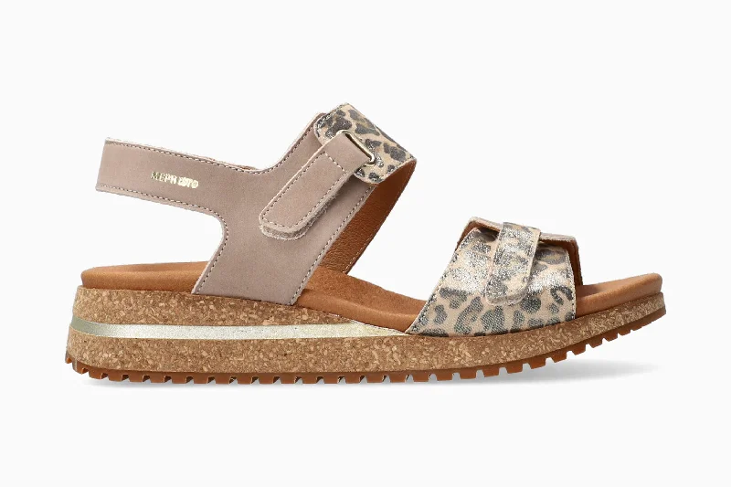 Women's Cork - Soled Espadrille Sandals with a Rope - Trimmed Upper in Navy for a Summer VibeJade - Light Taupe