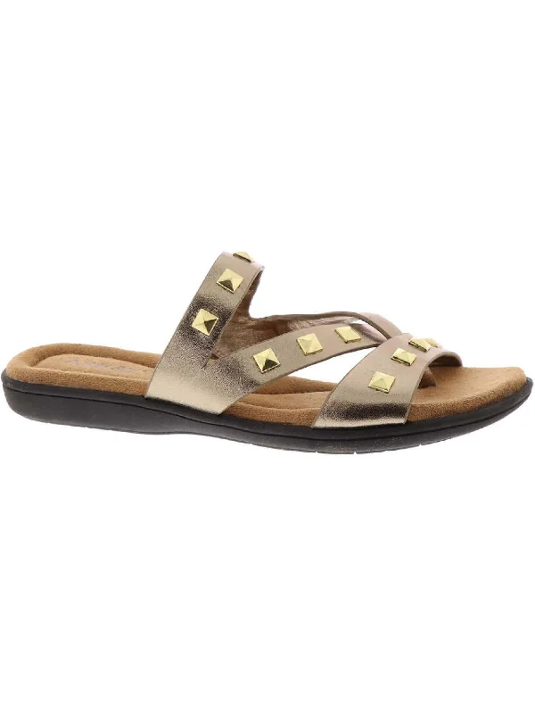 Women's Sandals with a Floral - Printed Upper in Pink for a Feminine Spring LookLaJolla Womens Leather Metallic Thong Sandals