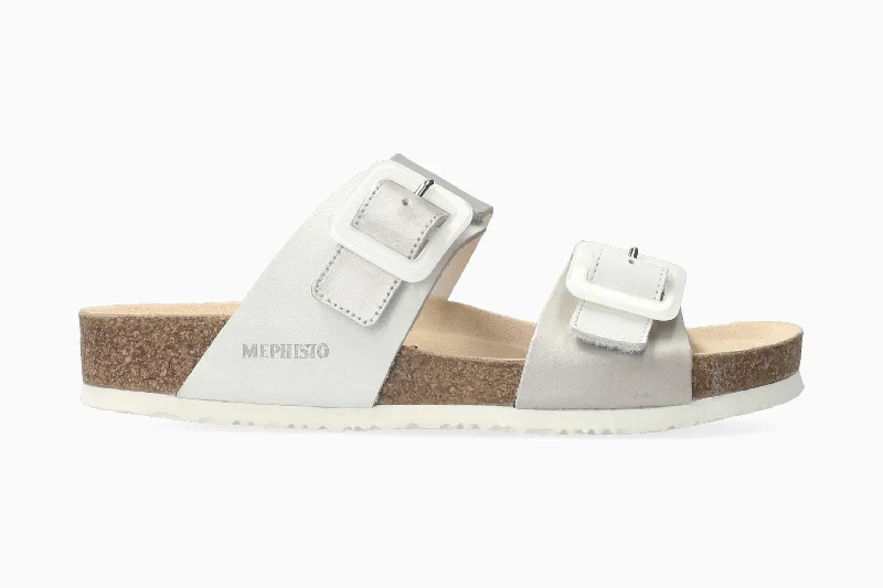 Women's Leather - Strapped Sandals with a Braided Detail in Brown for a Rustic AppealMadison - Silver