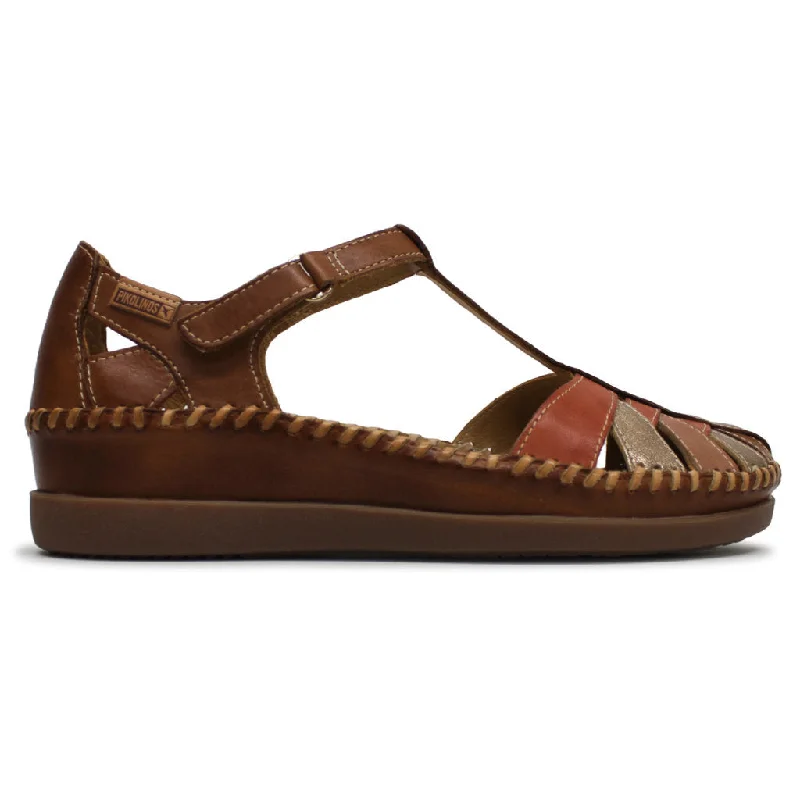 Women's Leather - Strapped Sandals with a Braided Detail in Brown for a Rustic AppealCadaques Leather Women's Sandals