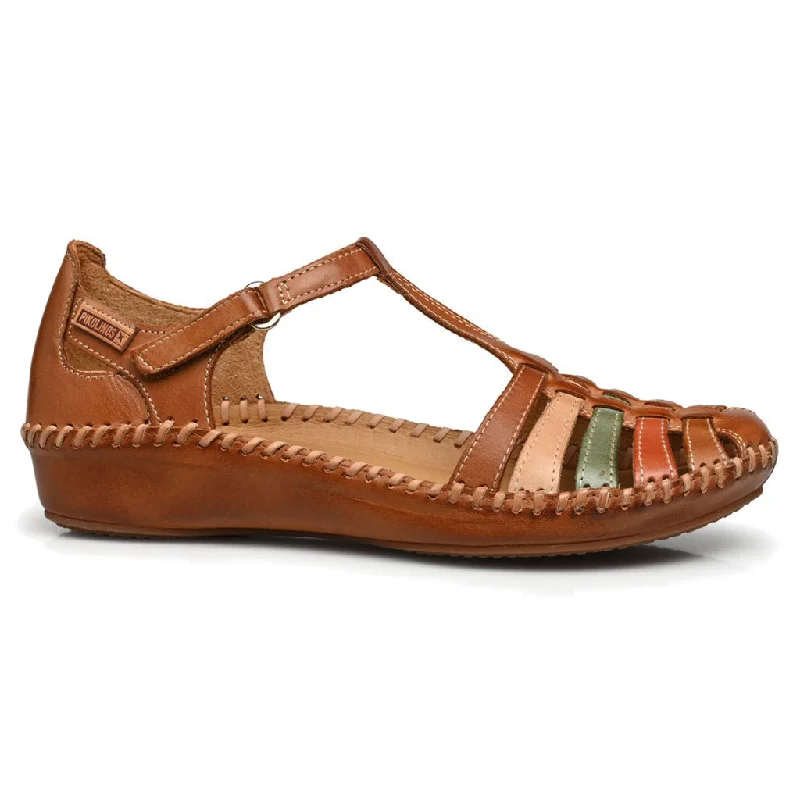 Women's Sandals with a Glitter - Coated Strap in Gold for a Sparkly Summer OutfitP. Vallarta Leather Women's Sandals