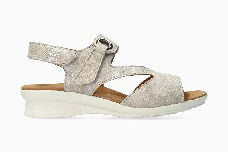 Women's Cork - Soled Espadrille Sandals with a Rope - Trimmed Upper in Navy for a Summer VibePrissie - Light Taupe