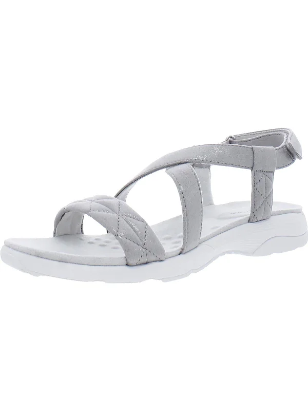 Orthopedic Women's Sandals with Arch Support in Gray for Foot HealthTreasur 2 Womens Ankle Strap Heeled Wedge Sandals