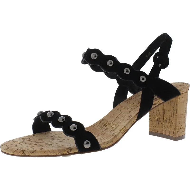 Women's Sandals with a Floral - Printed Upper in Pink for a Feminine Spring LookVANELi Womens Mavis Suede Studded Heels