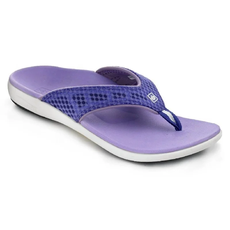 Women's Thong Sandals with a Beaded Design in Multicolor for a Beachy AestheticWomen's Breeze Sandal In Varsity Purple