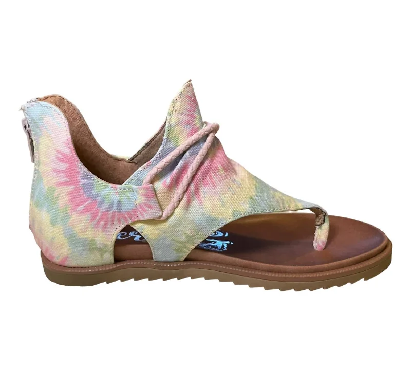 Orthopedic Women's Sandals with Arch Support in Gray for Foot HealthWomen's Dusk Sandals In Pastel Tie-Dye