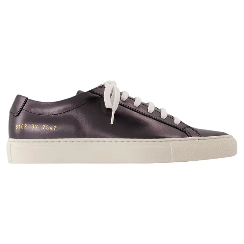 Women's Sneakers with Memory Foam Insoles for Exceptional Cushioning and ComfortAchilles Shiny Sneakers - COMMON PROJECTS - Leather - Black