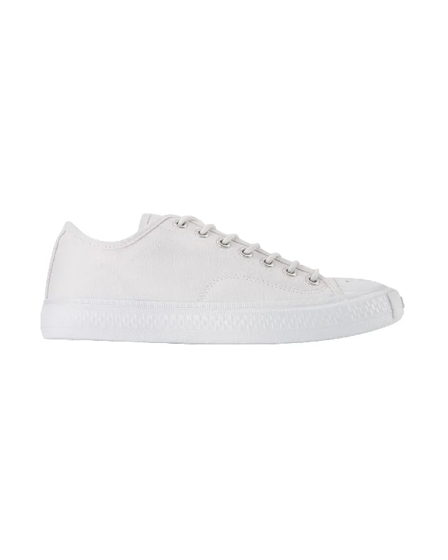 Women's Sneakers with Hidden Wedges for a Subtle Height Boost and Added StyleBallow Tag W Sneakers - Acne Studios - Optic White - Cotton