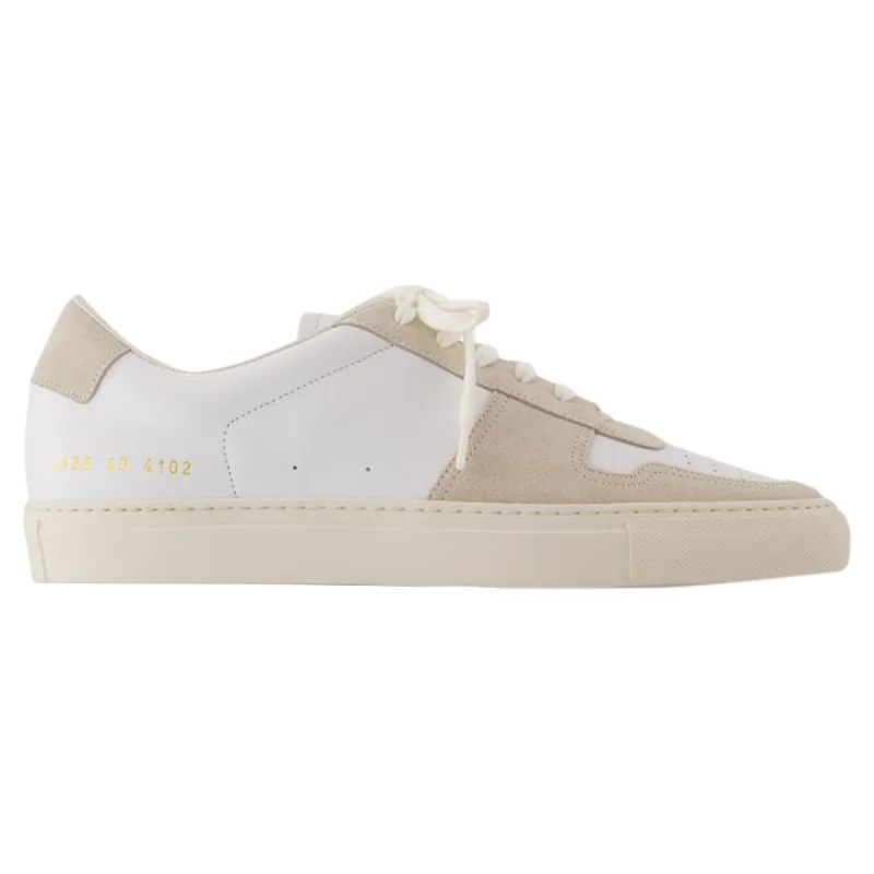 Women's Sneakers with Hidden Wedges for a Subtle Height Boost and Added StyleBball Duo Sneakers - COMMON PROJECTS - Leather - White