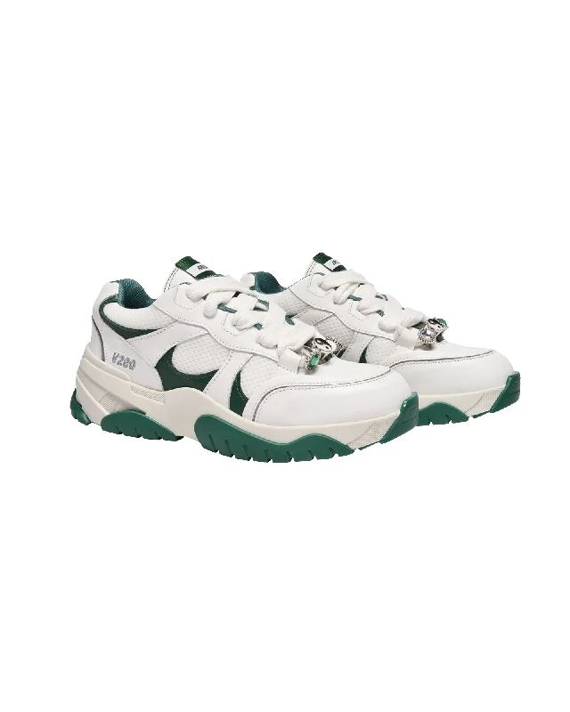 Chunky - Sole Women's Platform Sneakers in White for a Trendy Street Style LookCatfish Sneakers - Axel Arigato -  White/Green Kale - Leather