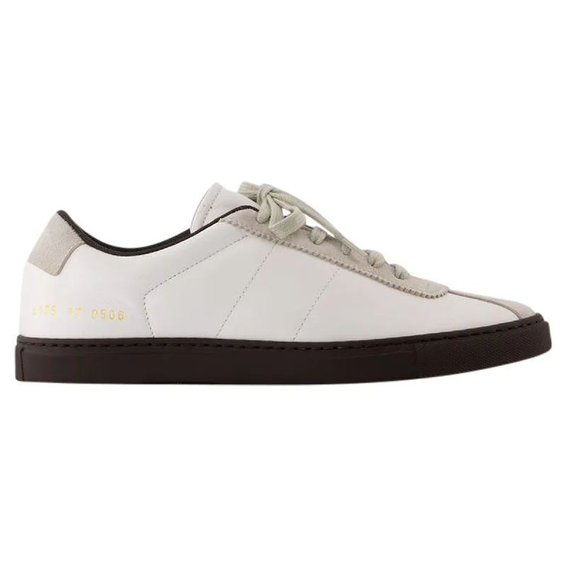 Lightweight Knit Women's Sneakers with Arch Support for All - Day ComfortField Trainer Sneakers - COMMON PROJECTS - Leather - White