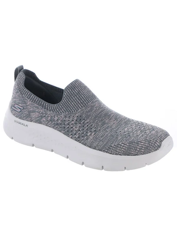 High - Top Women's Leather Sneakers in Black for a Stylish and Durable OptionGo Walk Flex - Sky Breeze Womens Knit Running Slip-On Sneakers