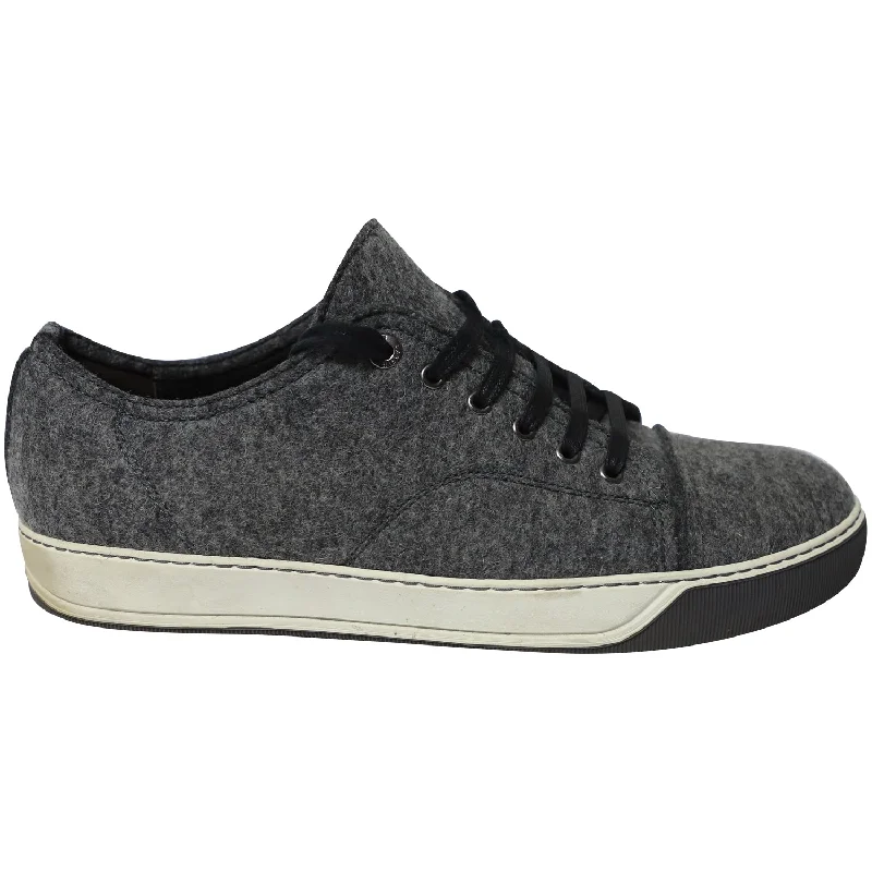 Retro - Style Women's Sneakers in Pastel Colors for a Nostalgic and Fashionable VibeLanvin DBB1 Felt Low-Top Sneakers in Grey Wool