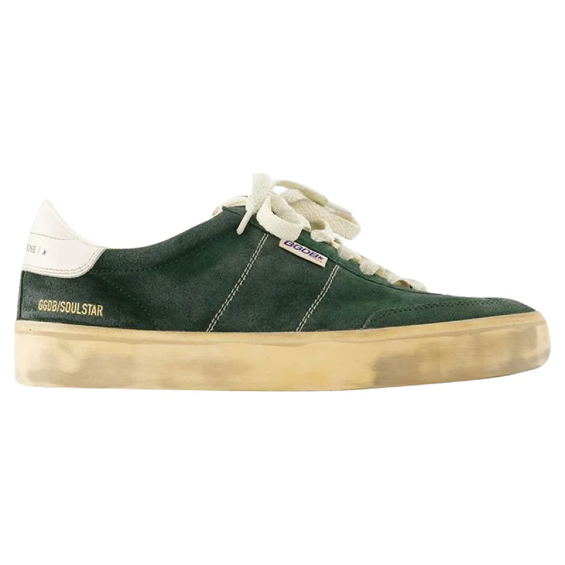 Women's Sneakers with Adjustable Straps for a Customized Fit During High - Impact ExercisesSoul Star Sneakers - Golden Goose Deluxe Brand - Leather - Green