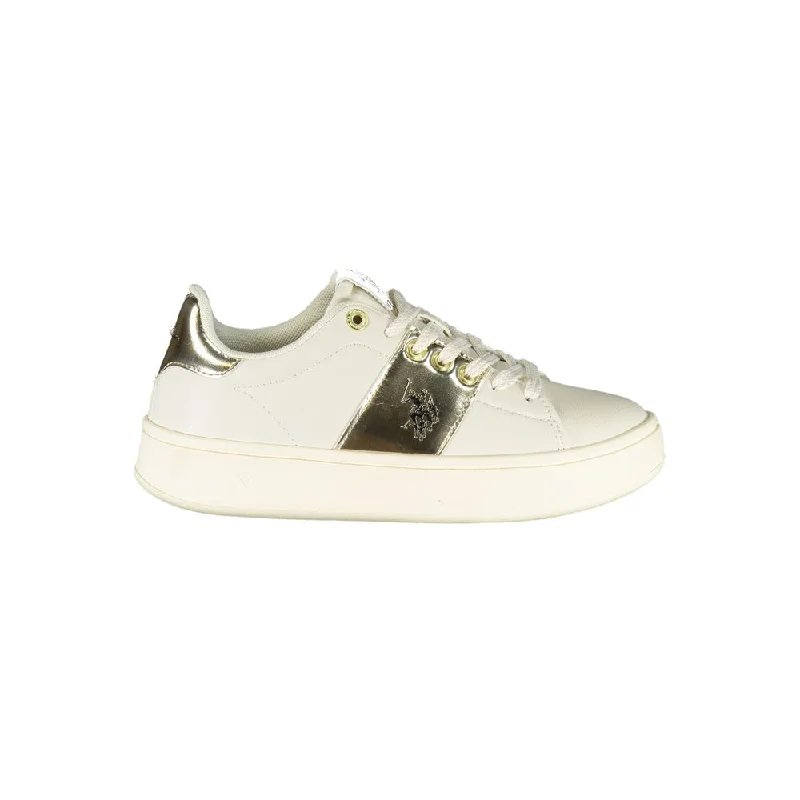 Low - Top Women's Tennis Sneakers in Bright Neon for a Pop of Color on the CourtU.S. POLO ASSN.  Laced Sports Sneakers with Contrast Women's Details