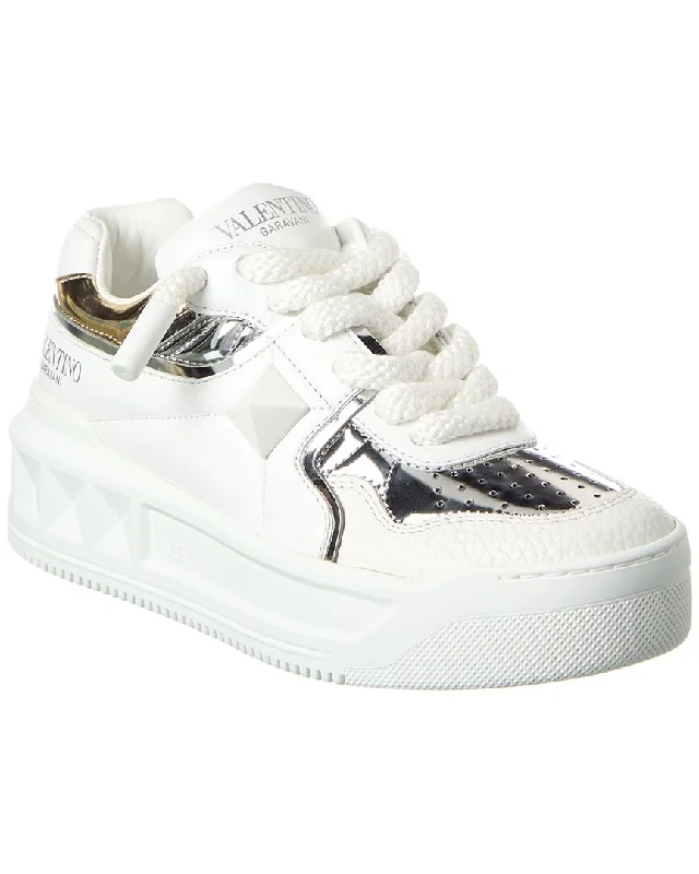 Women's Sneakers with Hidden Wedges for a Subtle Height Boost and Added StyleValentino Leather Sneaker