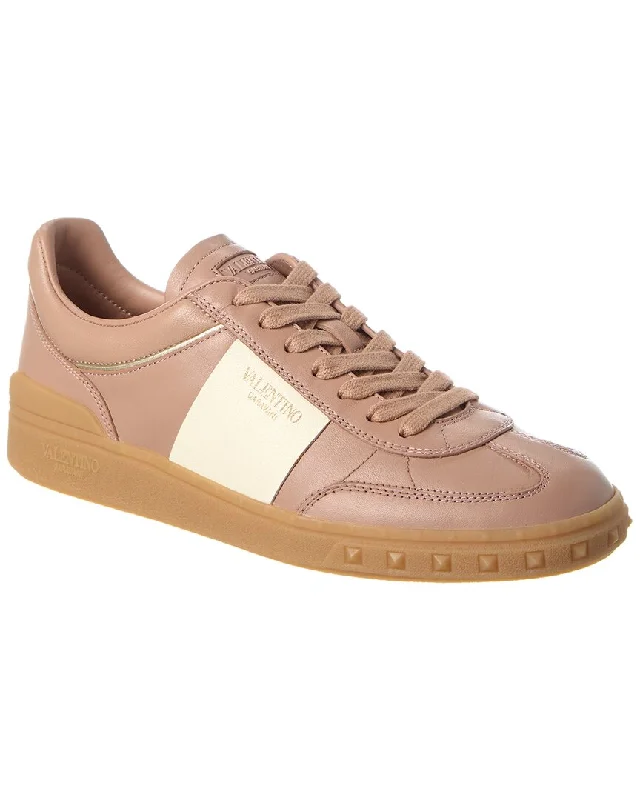 Women's Sneakers with Adjustable Straps for a Customized Fit During High - Impact ExercisesValentino Upvillage Leather Sneaker