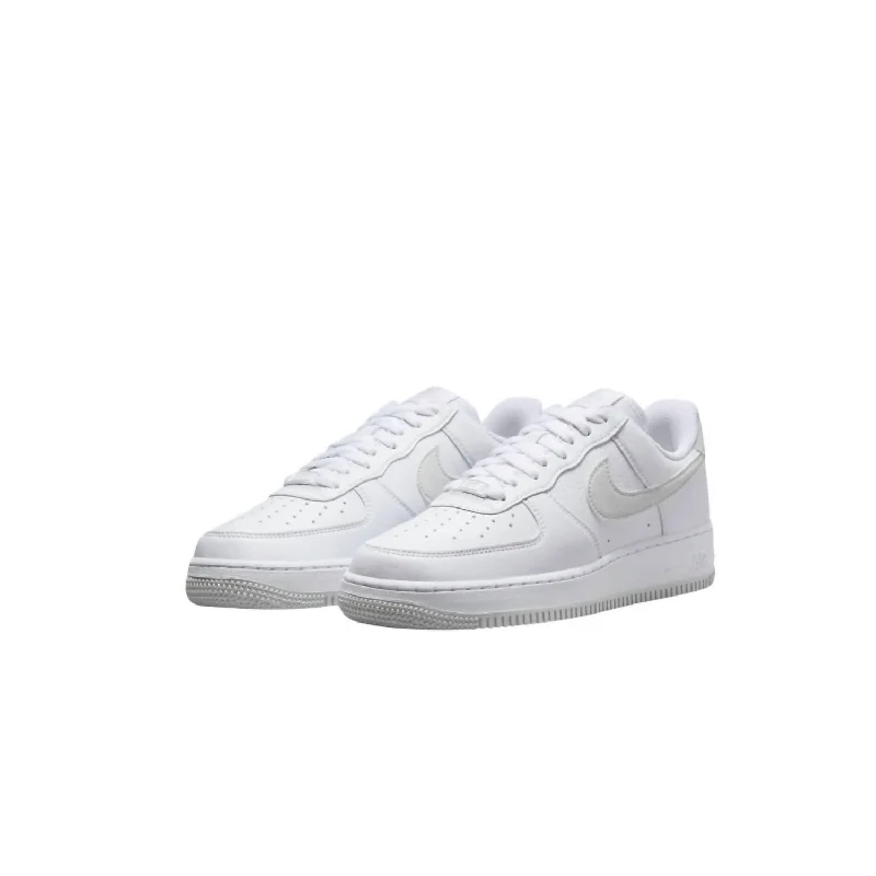 Women's Sneakers with Heel - Stabilizing Technology for Better Balance During RunningWomen's Air Force 1 '07 Nn Sneakers In White/photon Dust-White-Volt