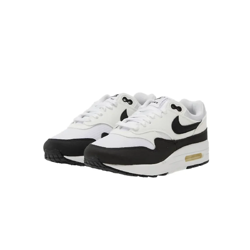 Sparkly Rhinestone - Embellished Women's Sneakers for a Glamorous and Eye - Catching LookWomen's Air Max 1 Sneakers In White/black-Summit White