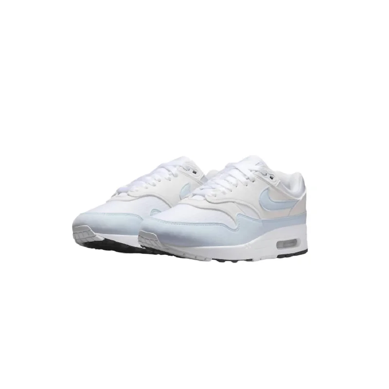 Slip - On Women's Canvas Sneakers in Navy for Easy and Effortless WearWomen's Air Max 1 Sneakers In White/football Grey