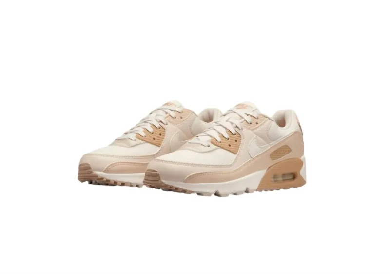 Women's Sneakers with Removable Insoles for Easy Cleaning and CustomizationWomen's Air Max 90 Sneakers In Phantom/sail-Sanddrift