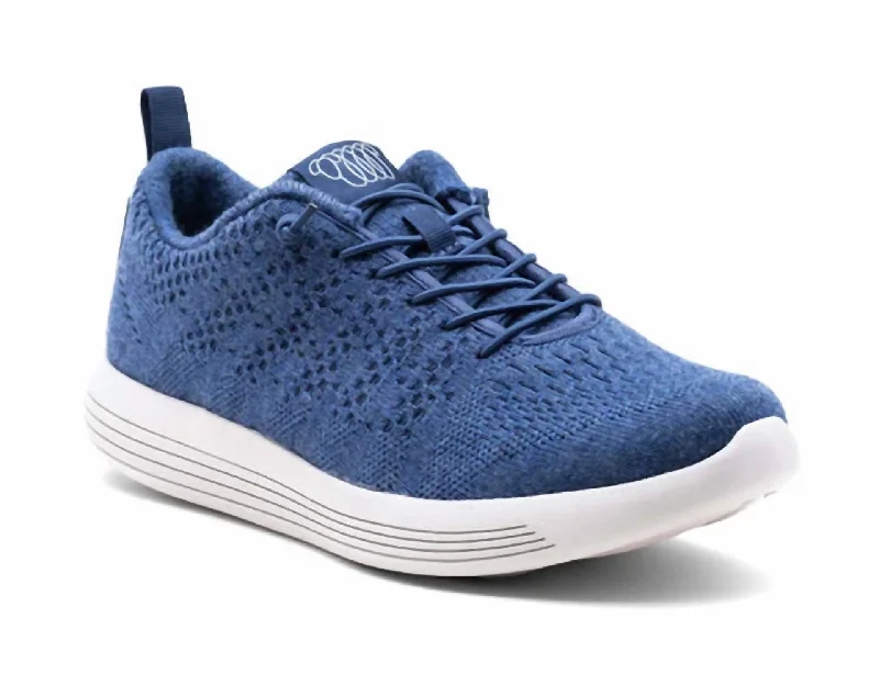 Wide - Width Women's Sneakers for Comfortable Fit for Those with Wider FeetWomen's Belmont Sneakers In Denim Merino Wool