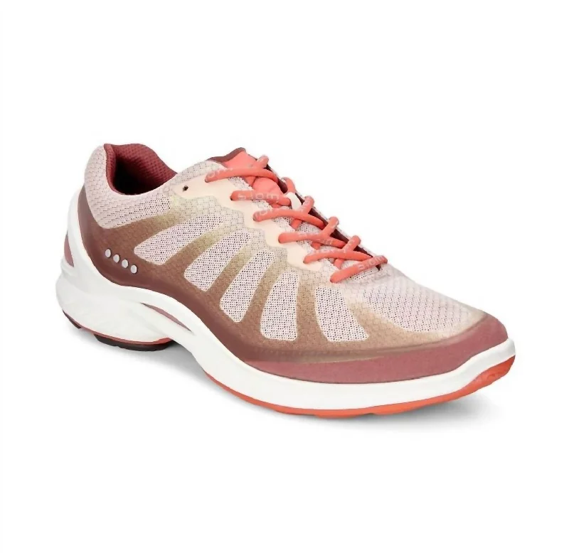 Women's Sneakers with Hidden Wedges for a Subtle Height Boost and Added StyleWomen's Biom Fjuel Racer Sneaker In Petal Trim/rose Dust/coral Blush